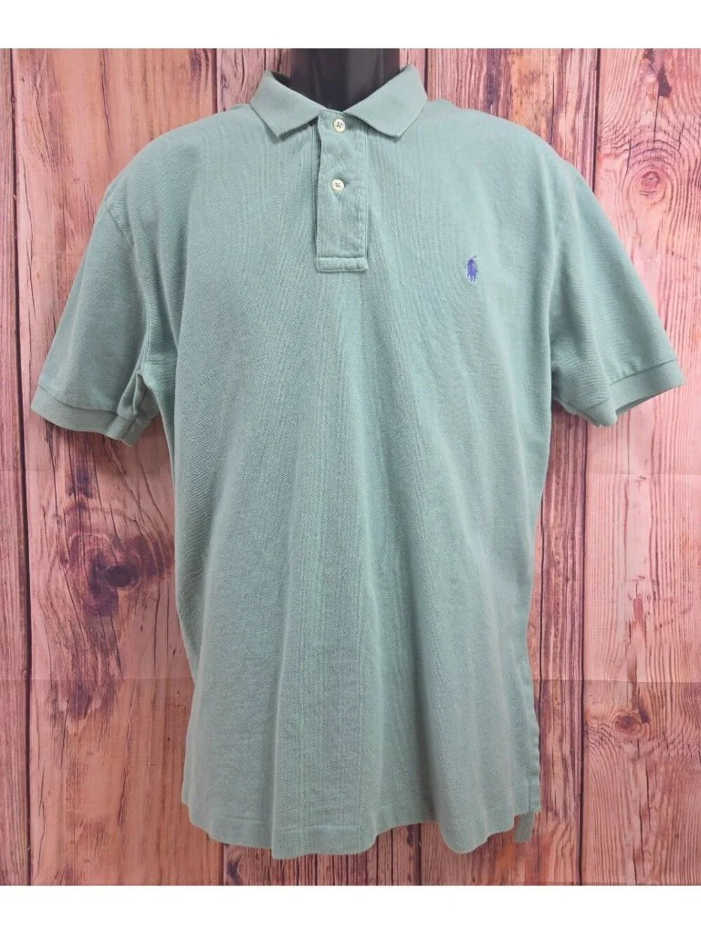 Polo Ralph Lauren Men's Green Polo Size Large